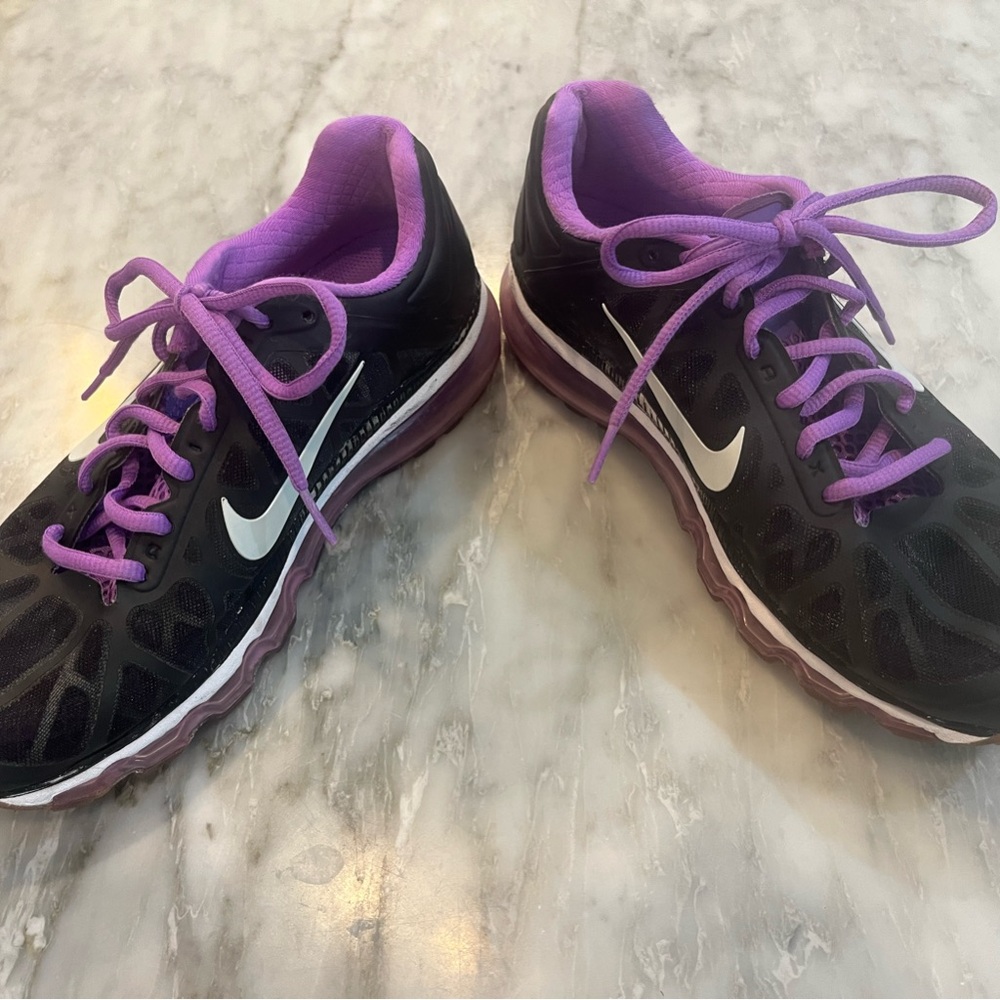Nike Womens Air Max 360 429890-005 Black Running Shoes Sneakers Size 9